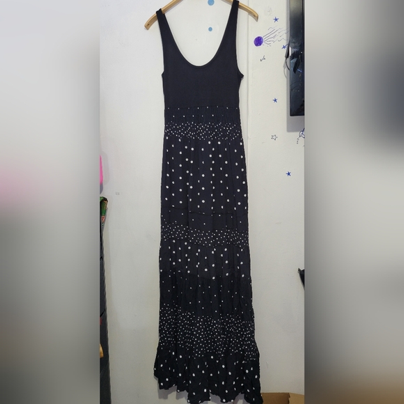 Anthropologie Maxi Dress Tiered Tank Top Colima size Small - Picture 3 of 4